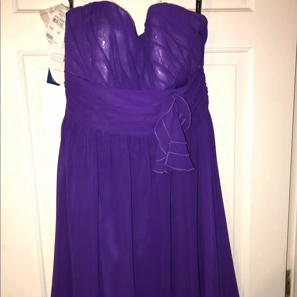 Purple sequin cocktail dress size 10